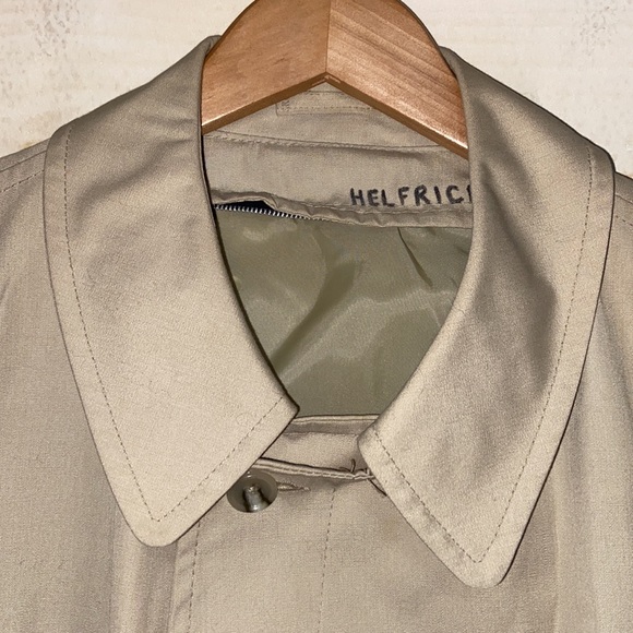 CLIPPER MIST Trench Coat Shell ONLY Button Down Jacket Tan Beige Size 44 Regular - Picture 2 of 12